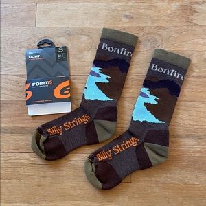 Women's Merino Wool Socks - Purple and Orange